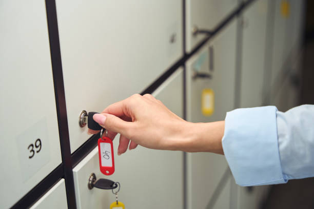 Office locker rekeyed by 512 Locksmith, offering rekey services Buda TX for a new user