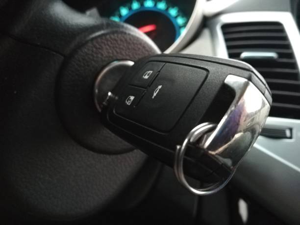 Close-Up Remote Control Car Key While Engine Starting Ignition repair by 512 Automotive Locksmith in Round ROck TX